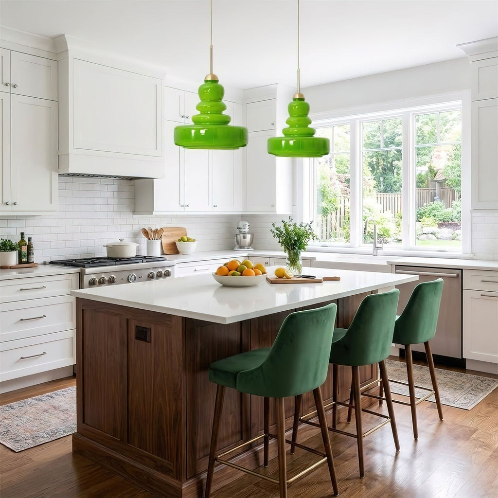 Vintage Schoolhouse Style Glass Pendant Light | Ventumra