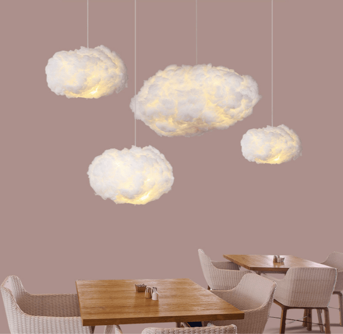 LumaCloud Cotton Cloud Pendant Light With Soft Warm Glow