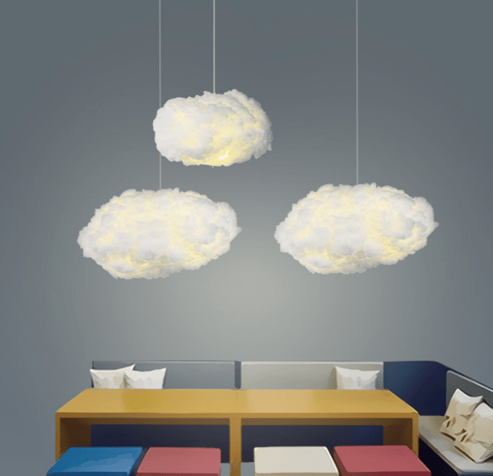 LumaCloud Cotton Cloud Pendant Light With Soft Warm Glow