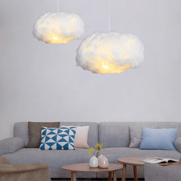 LumaCloud Cotton Cloud Pendant Light With Soft Warm Glow