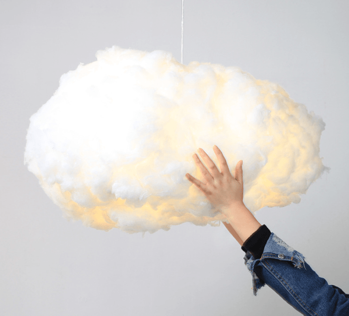 LumaCloud Cotton Cloud Pendant Light With Soft Warm Glow