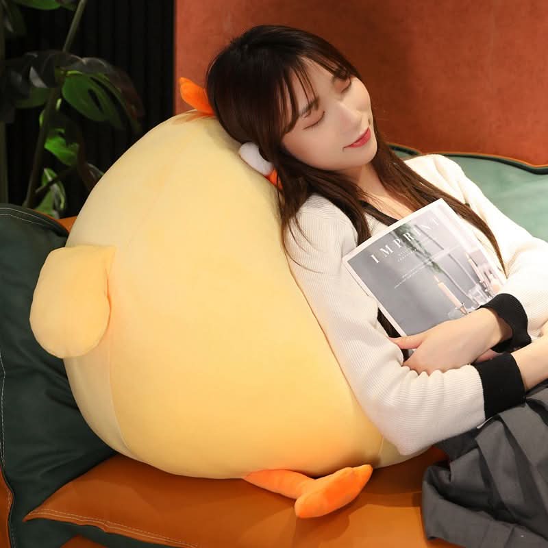 CloudCuddle Giant Plush Chick — Oversized Stuffed Bird, Resilient Inner Filling