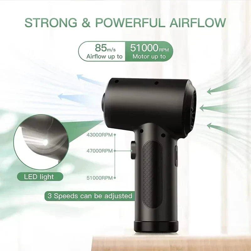 Cordless Air Duster with 51,000RPM Motor & LED Light – JetSweep | ventumra