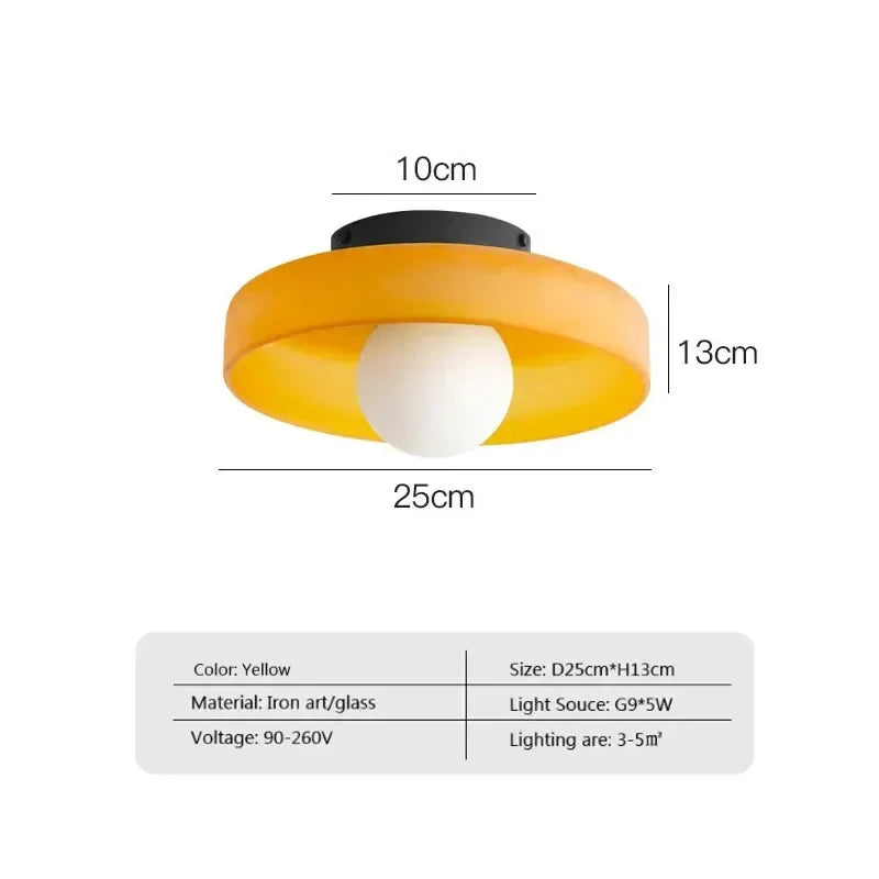 Liora Nordic Glass Wall Lamps Colorful Accent Lighting