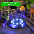LuminaGard Solar Garden Lights — 12 LED Color-Changing Spotlights