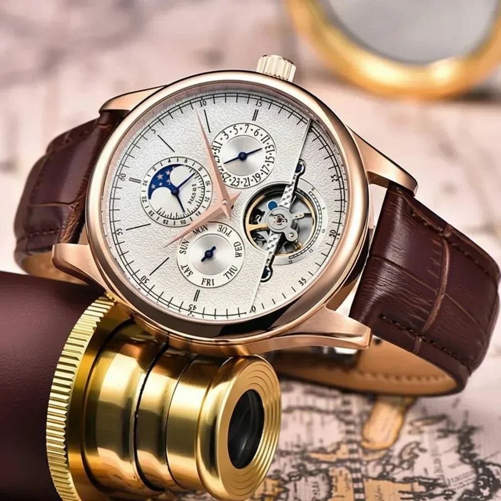 VeloTime automatisch mechanisch horloge voor heren — nauwkeurig zelfopwindend uurwerk