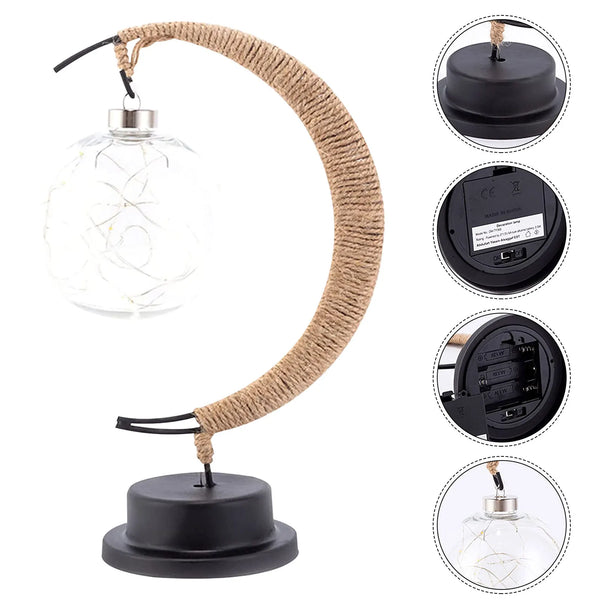 Aurelle | Warm Glass Moon Lamp for Soft Ambient Lighting