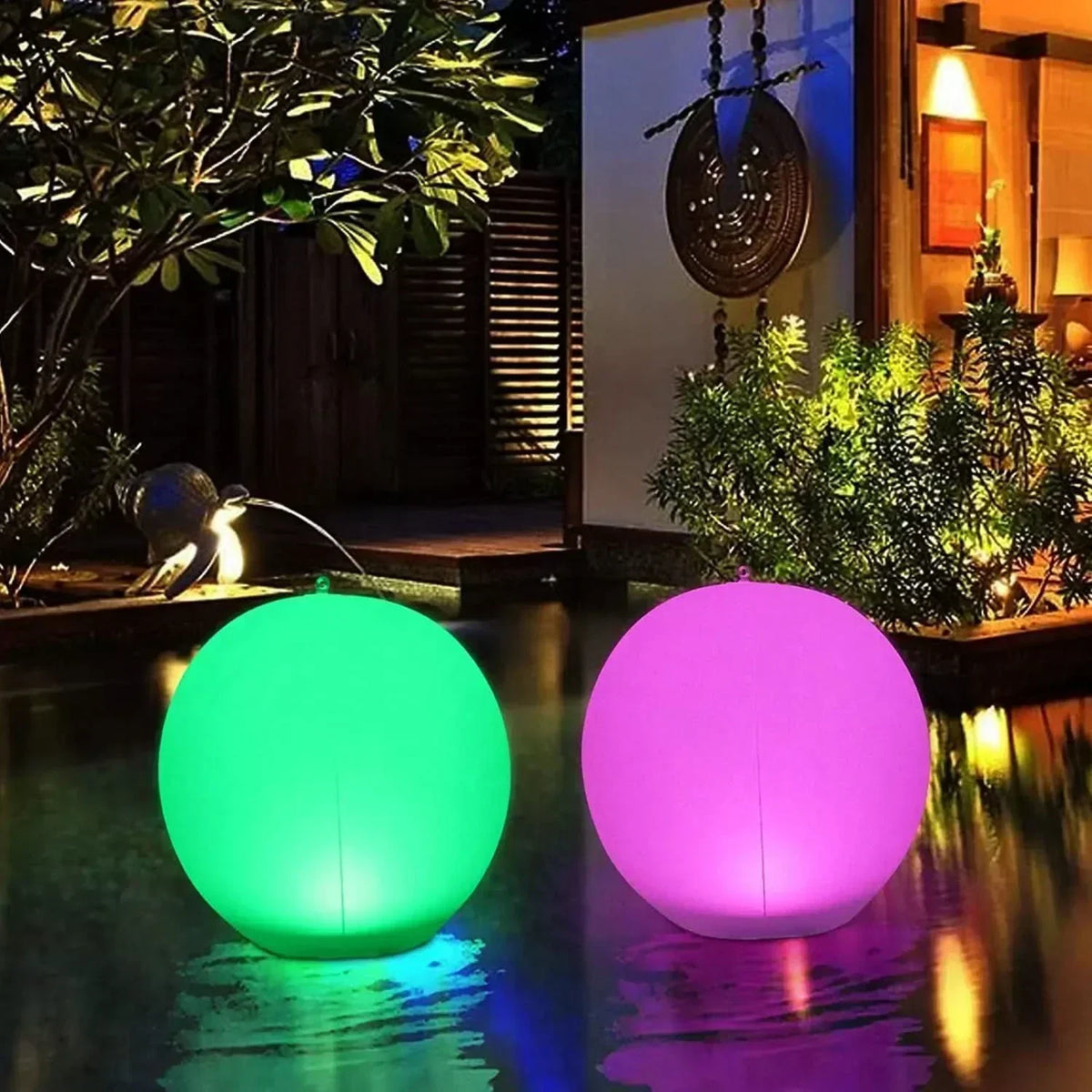 مصباح LED كروي شمسي عائم من نوفا سفير — تغيير مستمر للألوان