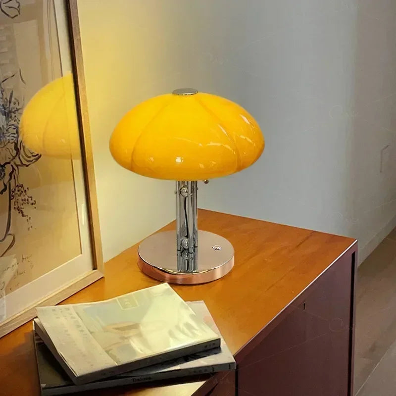 Aurelian | Modern Medieval Pumpkin LED Bedside Lamp