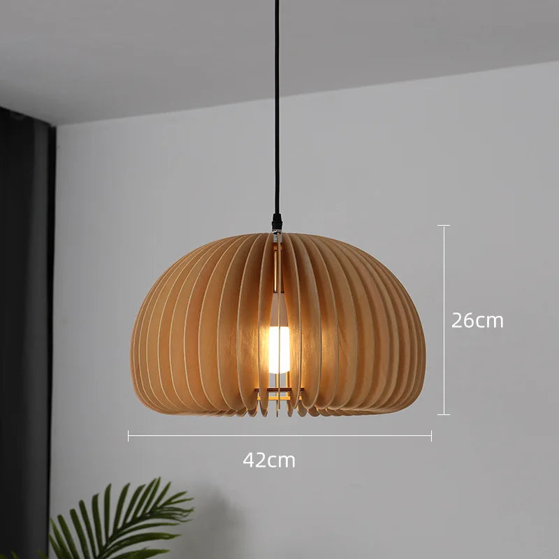 OakVale Pumpkin Pendant Light With Adjustable Height