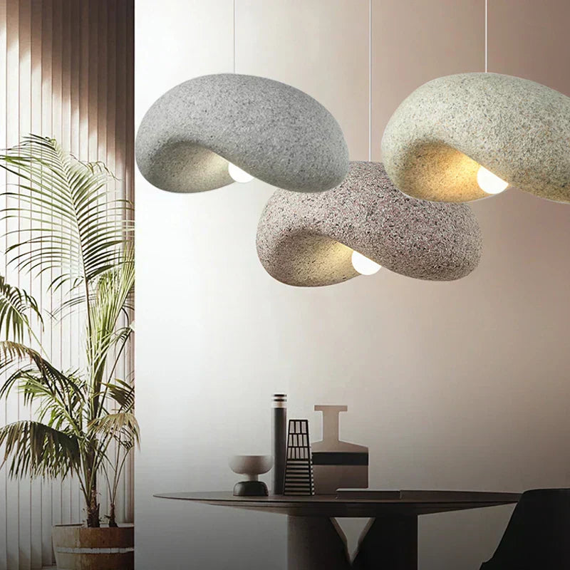 Mori Wabi Sabi Pendant Light With Metalwork Finish