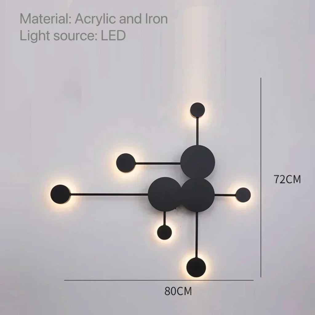 Solarae Geometric Wall Sculpture Lamp for Modern Spaces