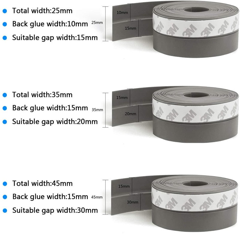 Self-Adhesive Door Bottom Seal Strip — Draft Protection