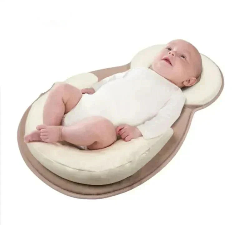NurtureNest Ergonomic Baby Pillow — Curved Profile Positioning Cushion