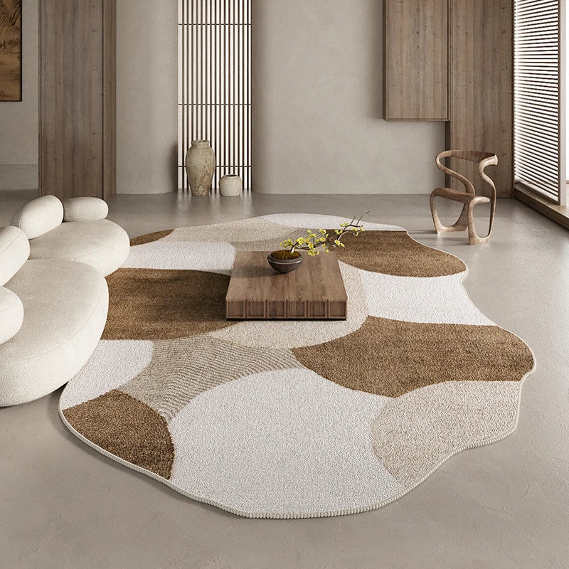 Covor abstract cu model patchwork și contur | Ventumra
