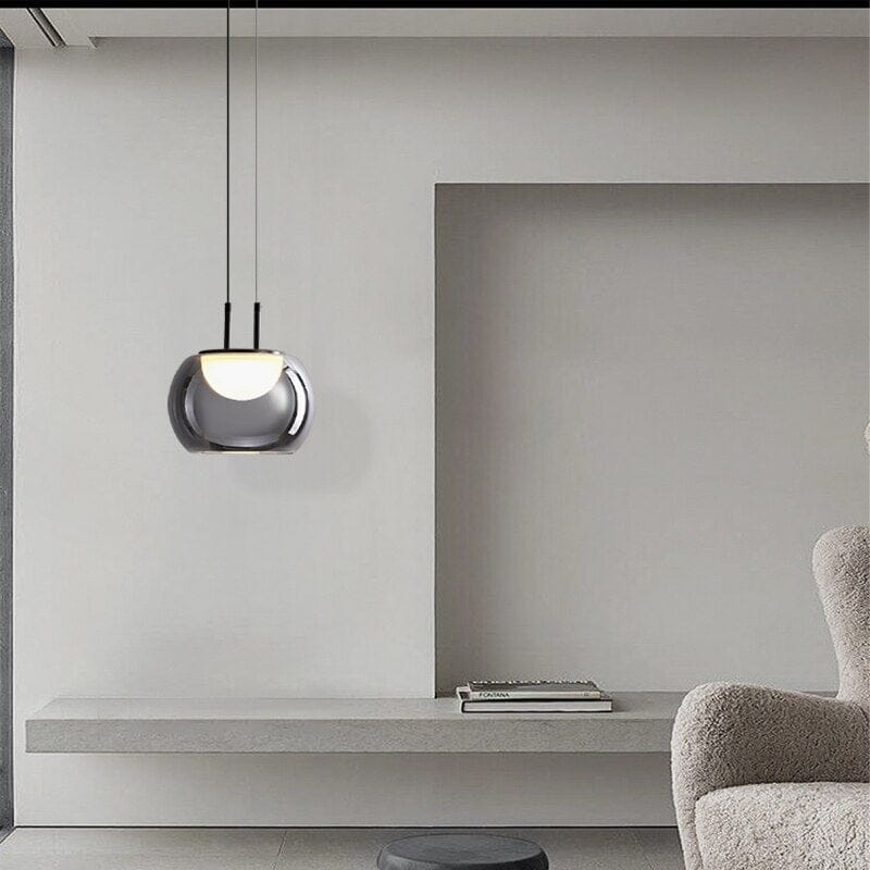NordicLume Glass Pendant Lights Golden Hue Chandelier