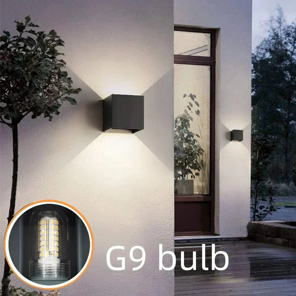 Applique murale LED moderne NovaGlow - Aluminium étanche IP65