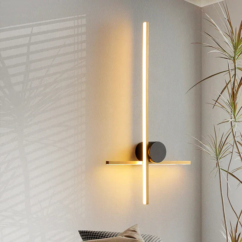 Asterlo Copper Wall Lamp Postmodern Geometric Shade