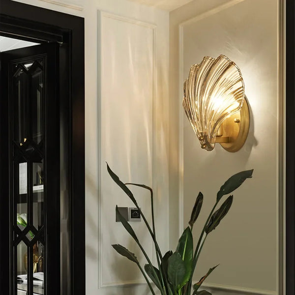 Art Nouveau Shell Wall Sconce | Ventumra