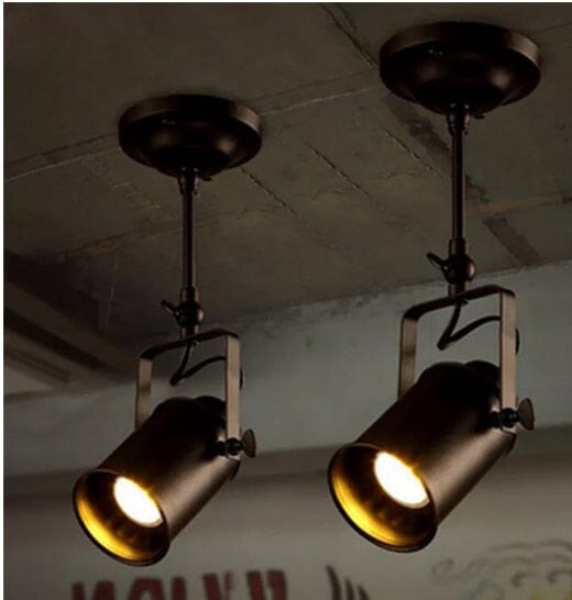 Aurelia Vintage Iron Pendant Light With Diamond Shade