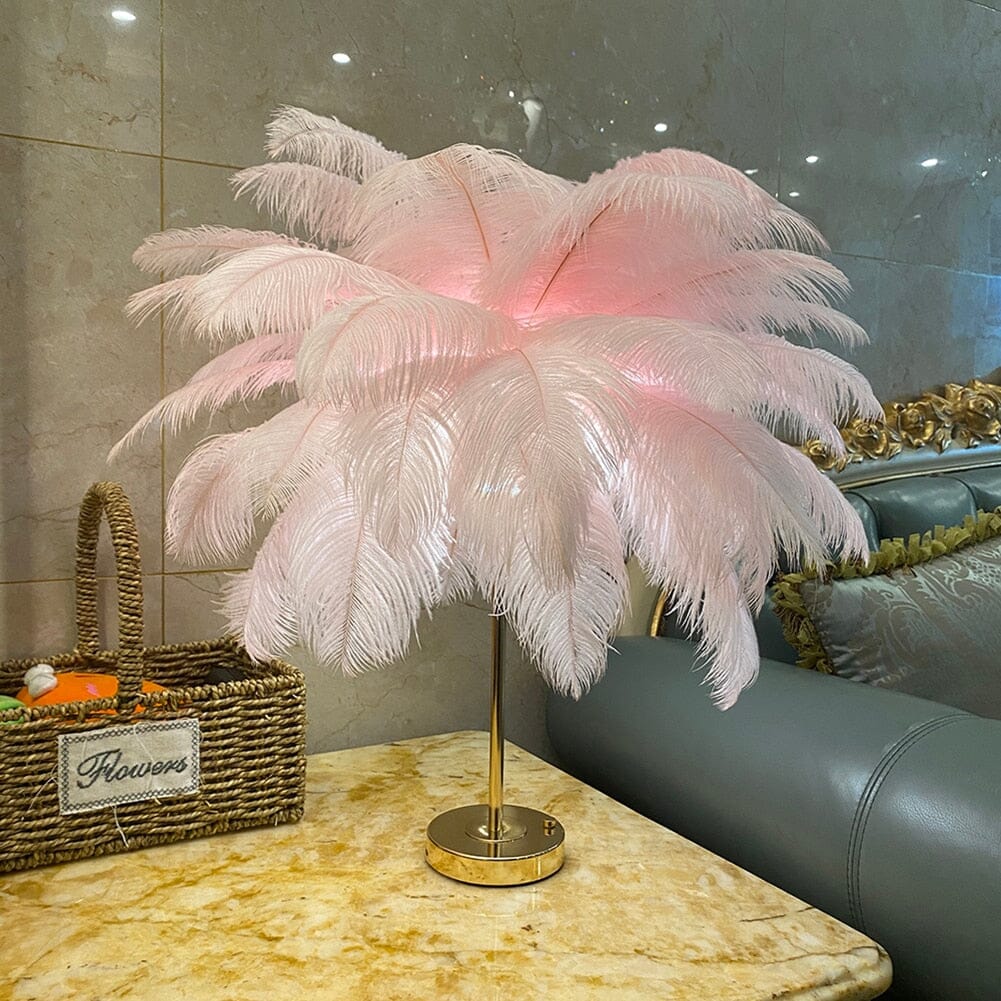 Luxury LED Feather Lamp Modern Minimalist Lighting For Elegant Homes