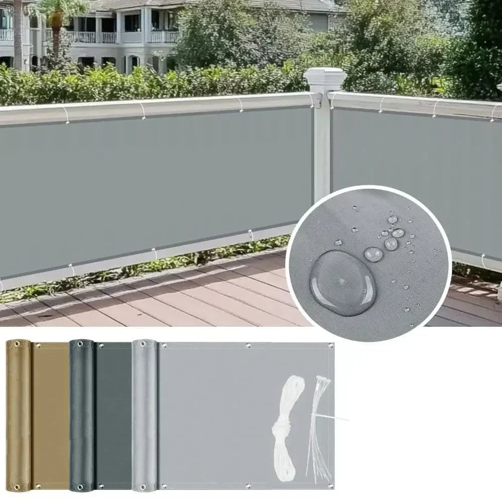 GardenShield wasserdichter Sichtschutzzaun – verstärkte, UV-beständige Barriere