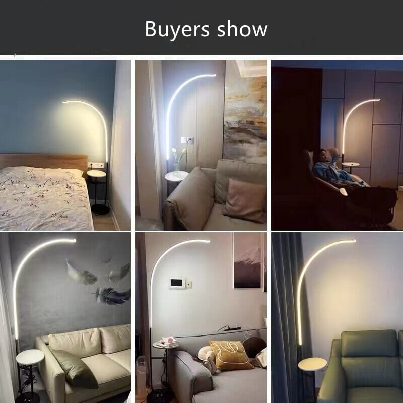 LumenMarble Tray Floor Lamp With Eye-Protection Lighting