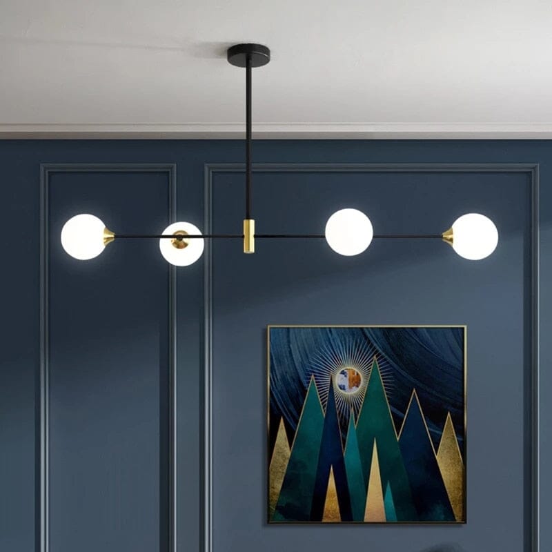 LumaBean Glass Orb Pendant Light with Soft LED Glow