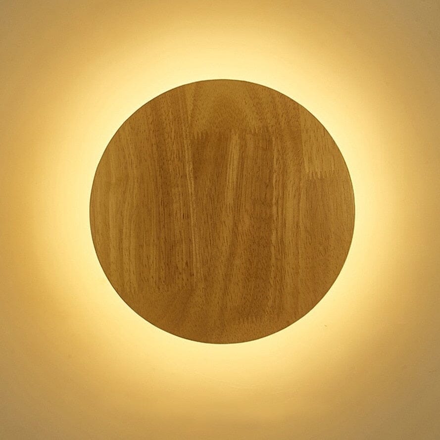 Elora Oval Wooden LED Wall Lamp for Rooms and Hallways