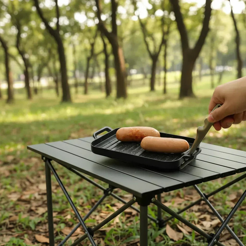 TrailForge Portable Mini Grill Plate Set — Outdoor Cooking Kit