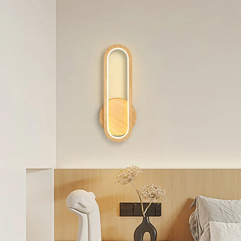 Fernwood Wall Lamp | Wooden LED Glow for Natural Accent