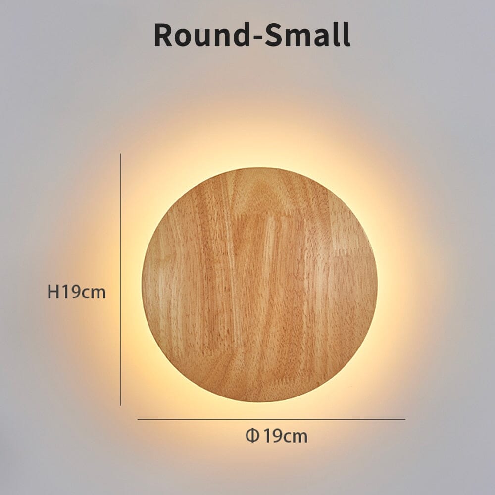 Elora Oval Wooden LED Wall Lamp for Rooms and Hallways