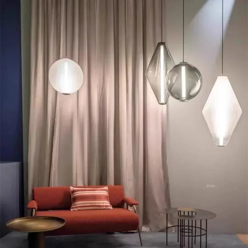 Lumiya | Scandinavian Glass Pendant For Bedroom And Dining