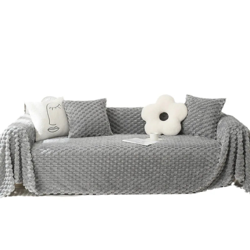 Velora Anti Scratch Protection Plush Chenille Sofa Cover