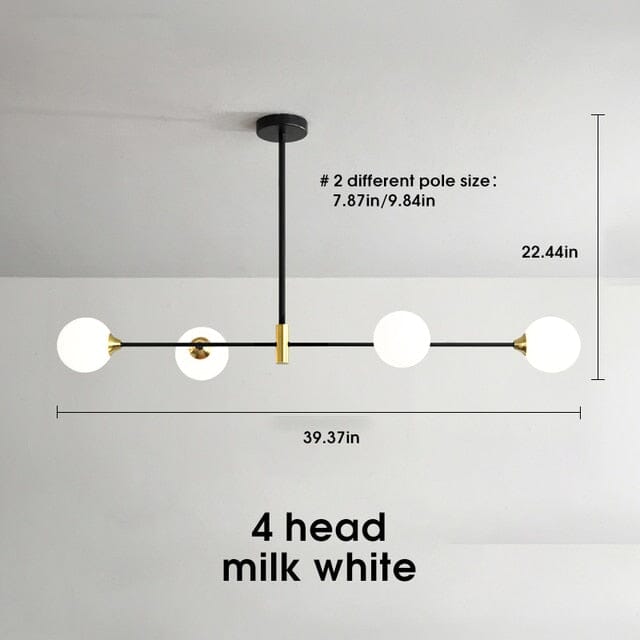 LumaBean Glass Orb Pendant Light with Soft LED Glow