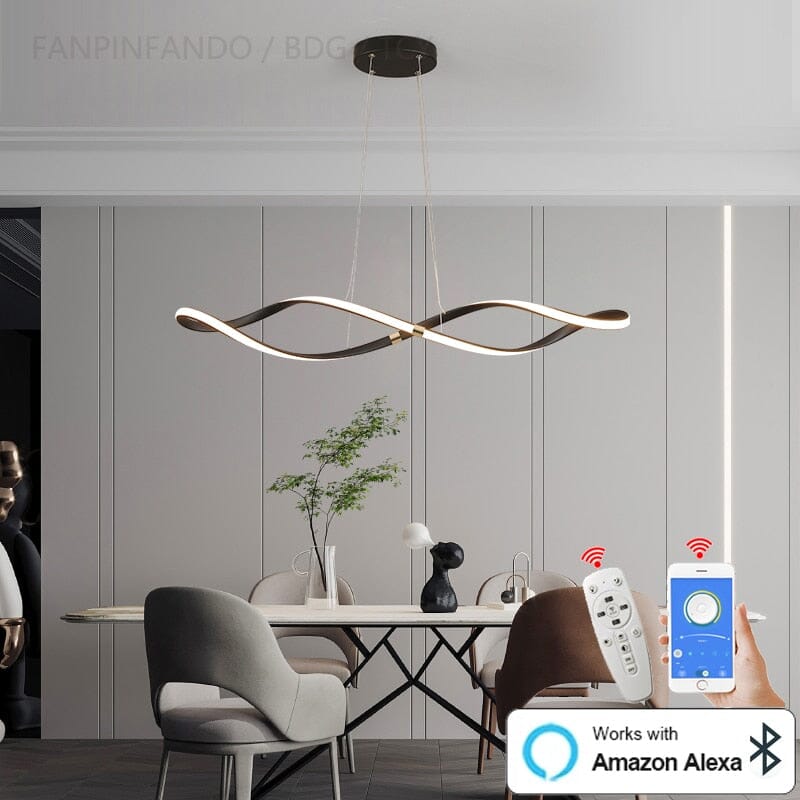 Elara Spiral Pendant Light Scandinavian Modern Nordic Design