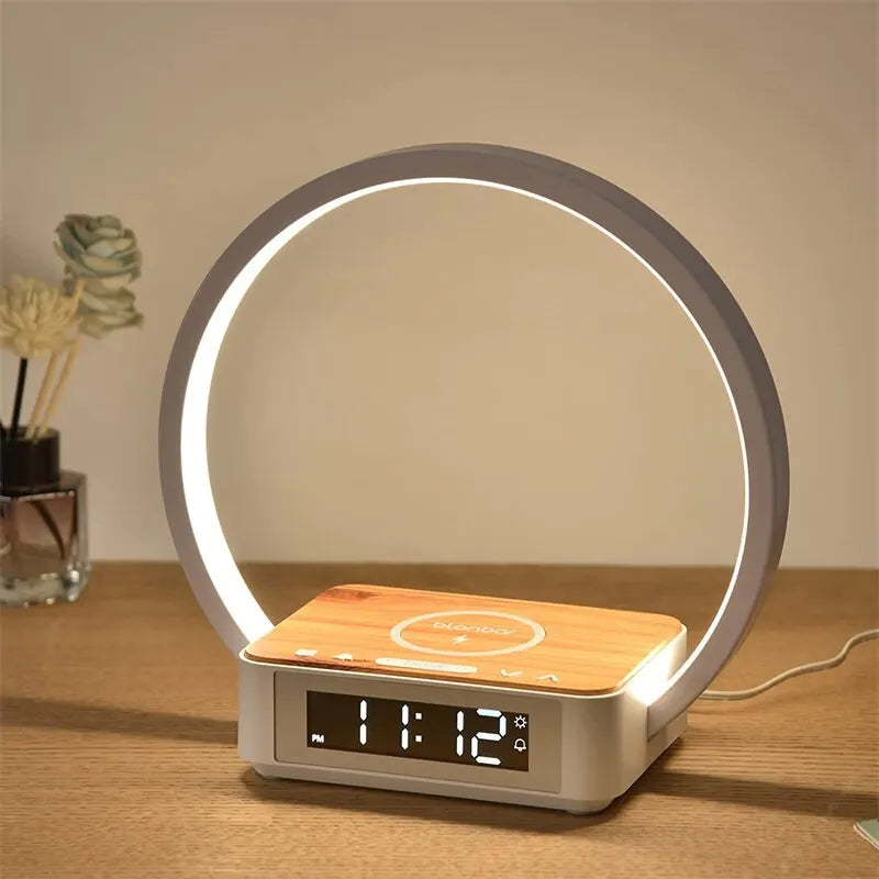 SolaraBeam 3 In 1 Night Lamp With Wireless Charging And Alarm