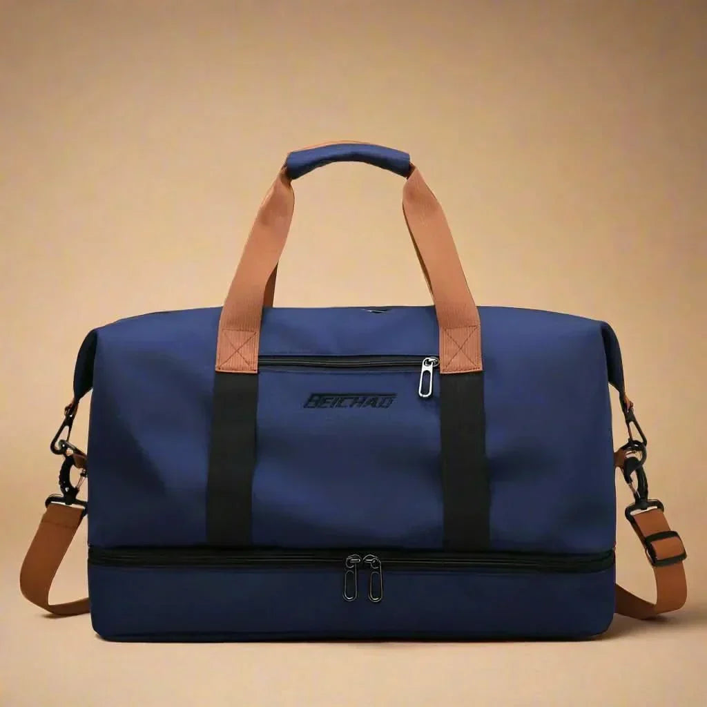 PulseFlex Pro Reisetasche — 46 x 25 x 28 cm Handgepäcktasche mit mehreren Fächern
