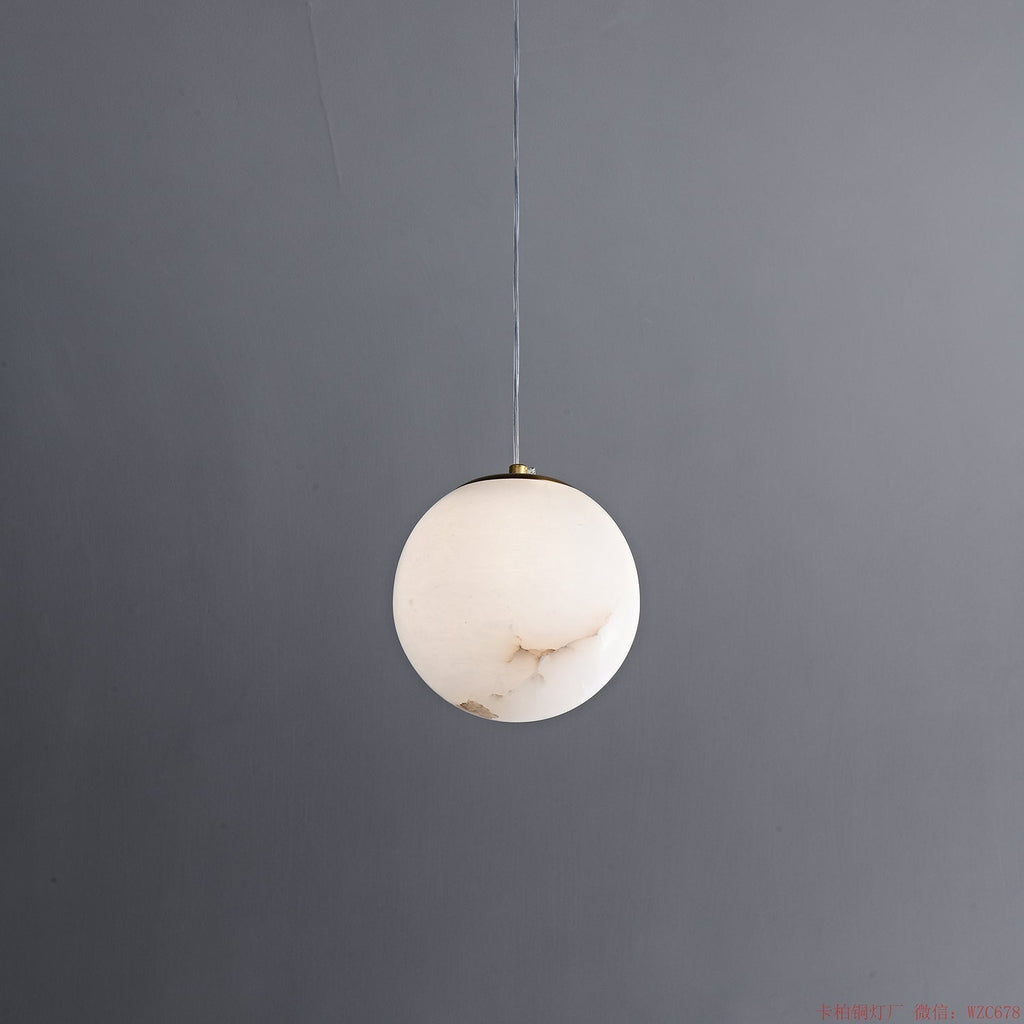 Esolisra Minimalist Alabaster Pendant Light | ventumra