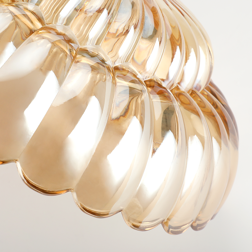 Arisha Modern Umbrella Glass Flush Mount Ceiling Light | ventumra