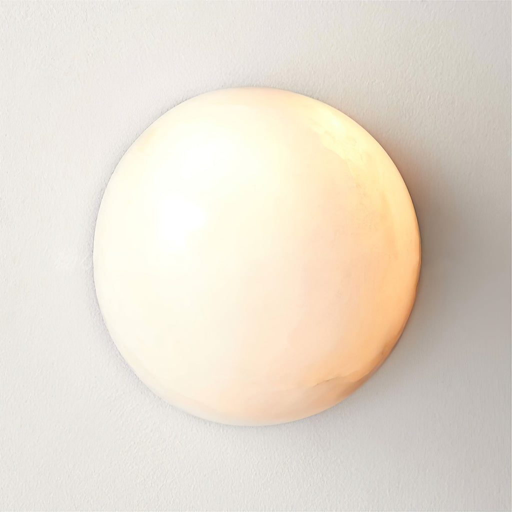 Visoliel Minimalist Alabaster Ceiling Light | ventumra