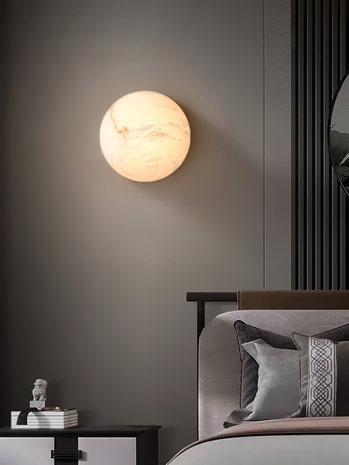 Visoliel Minimalist Alabaster Ceiling Light | ventumra