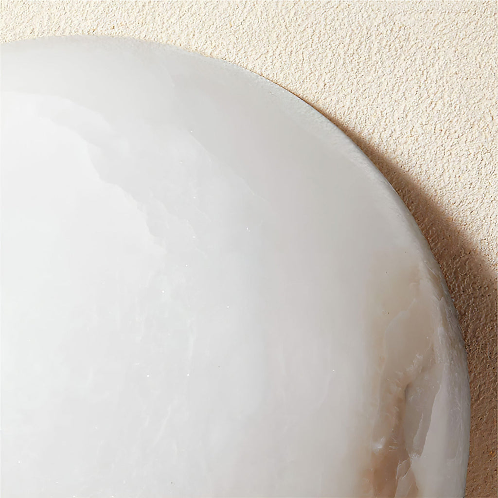 Visoliel Minimalist Alabaster Ceiling Light | ventumra