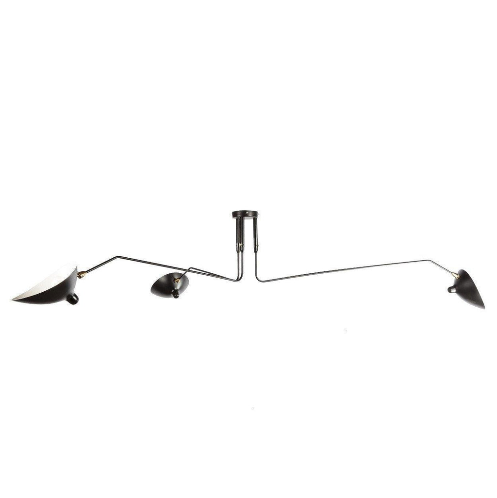 Jaler Industry Three Arm Ceiling Light | ventumra