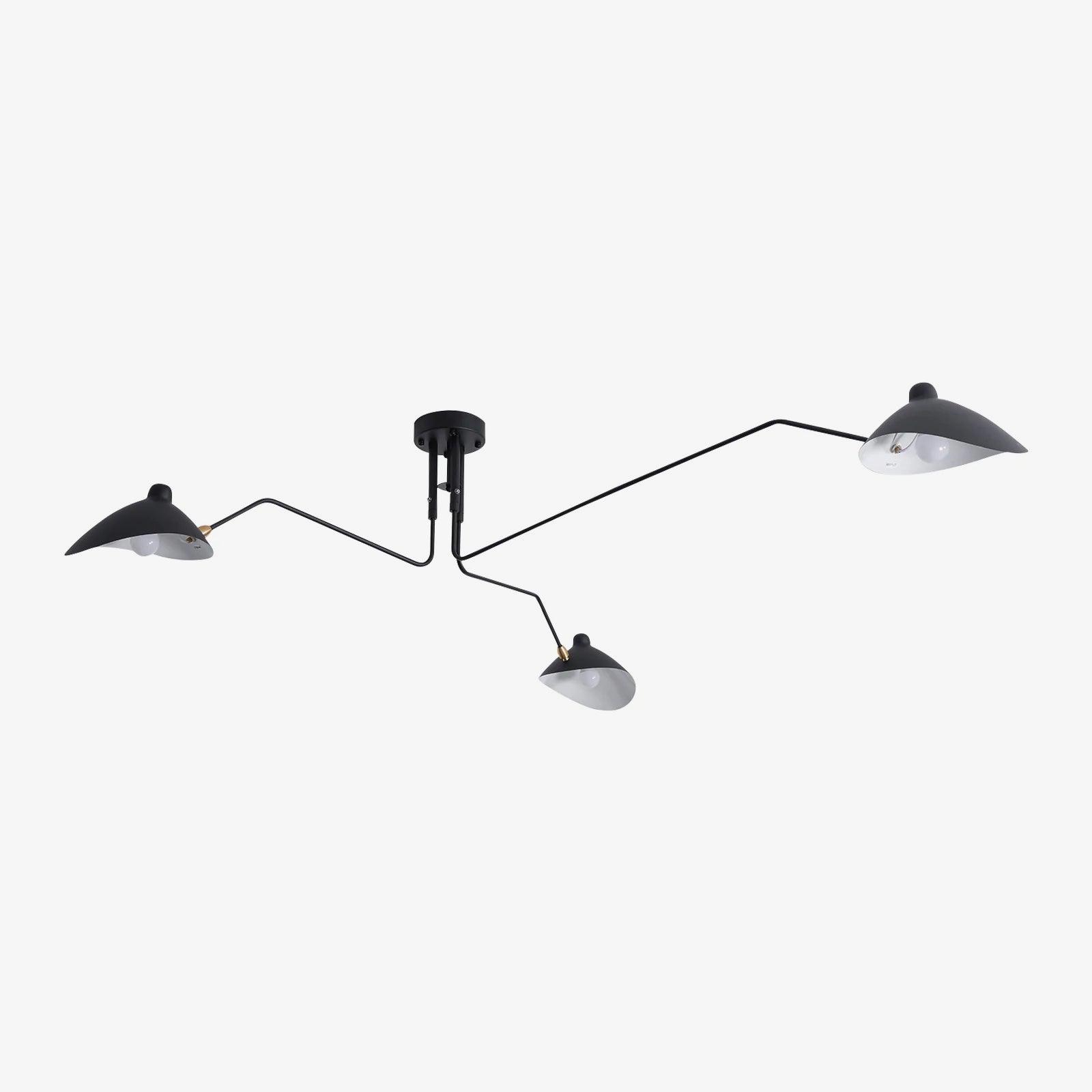 Jaler Industry Three Arm Ceiling Light | ventumra