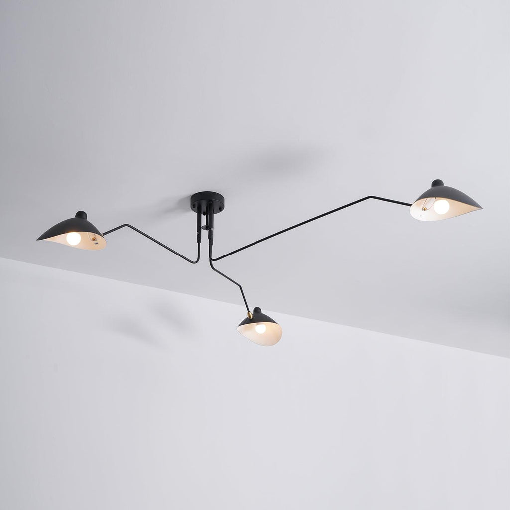 Jaler Industry Three Arm Ceiling Light | ventumra