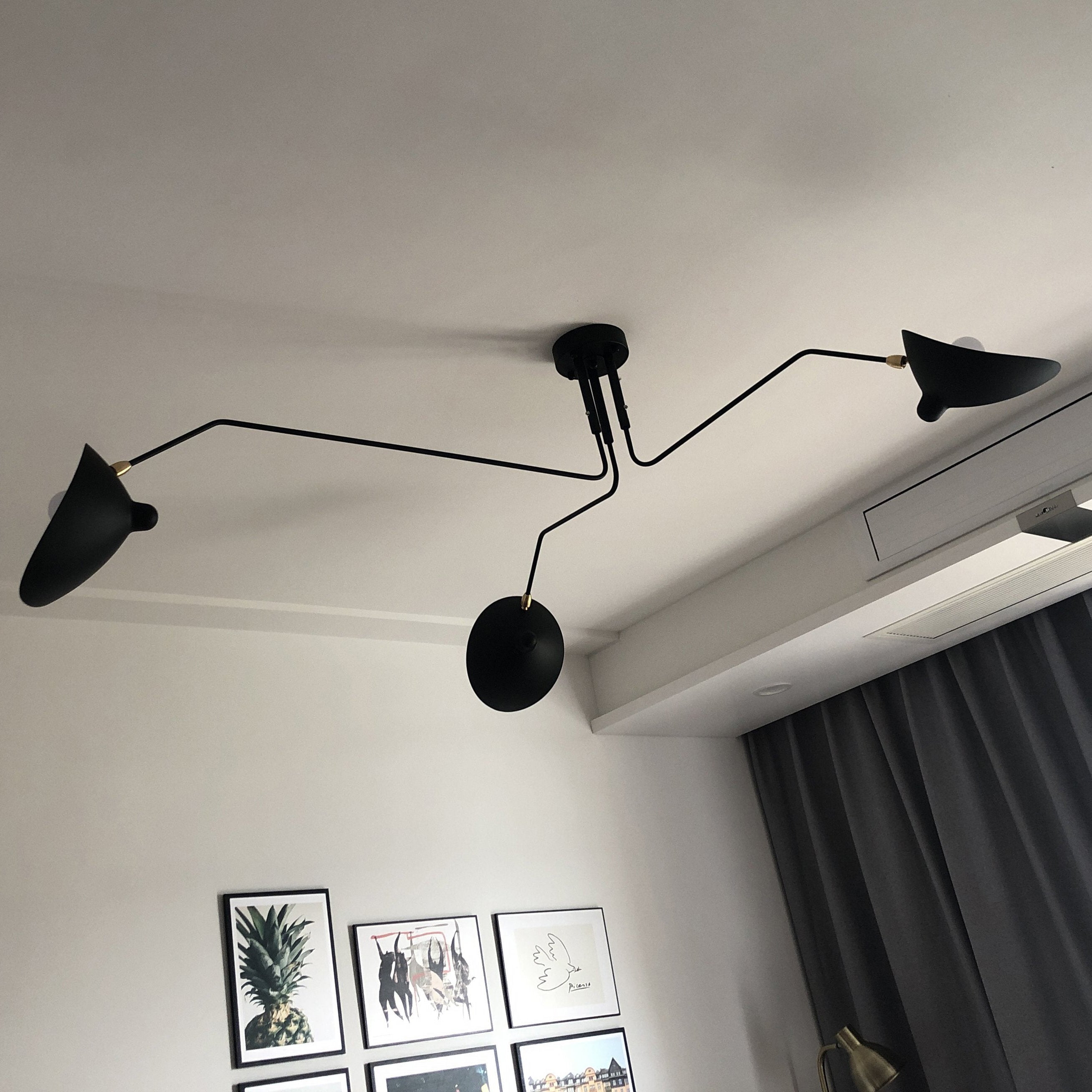 Jaler Industry Three Arm Ceiling Light | ventumra