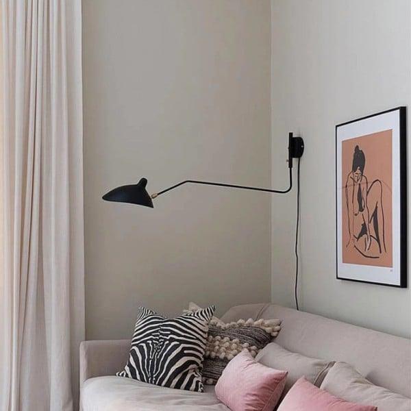 Adjustable Long Arm Metal Wall Sconce with Rotating Shade | Ventumra