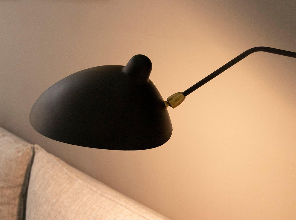 Adjustable Long Arm Metal Wall Sconce with Rotating Shade | Ventumra