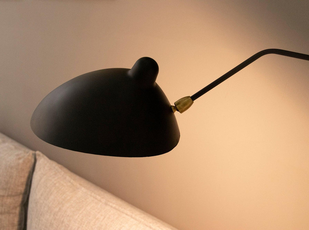 Adjustable Long Arm Metal Wall Sconce with Rotating Shade | Ventumra